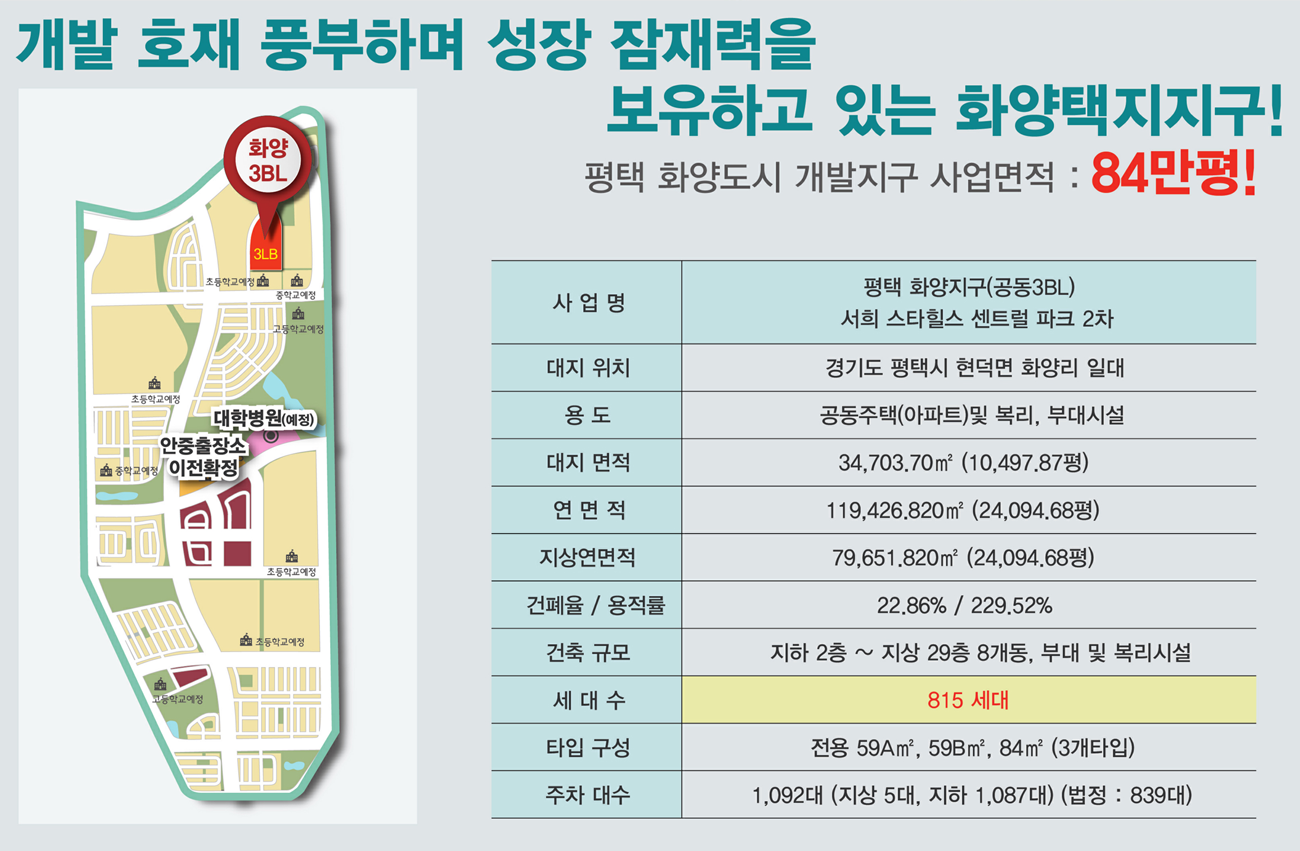 (대표콜센터)평택화양 서희스타힐스 센트럴파크2차